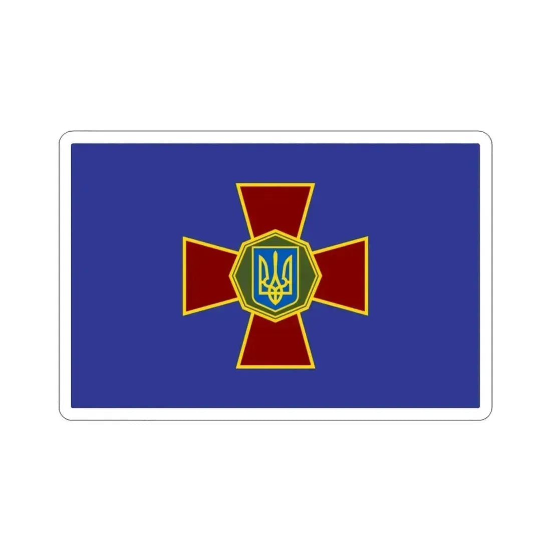 Flag of the National Guard of Ukraine STICKER Vinyl Die-Cut Decal 3 Inch - The Sticker Space