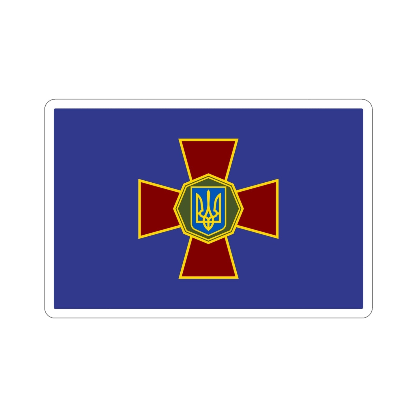 Flag of the National Guard of Ukraine STICKER Vinyl Die-Cut Decal-4 Inch-The Sticker Space