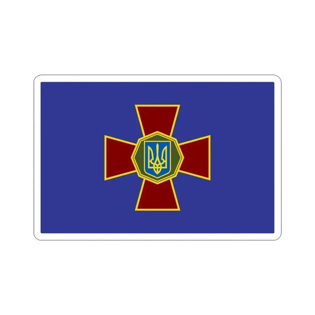 Flag of the National Guard of Ukraine STICKER Vinyl Die-Cut Decal 4 Inch - The Sticker Space