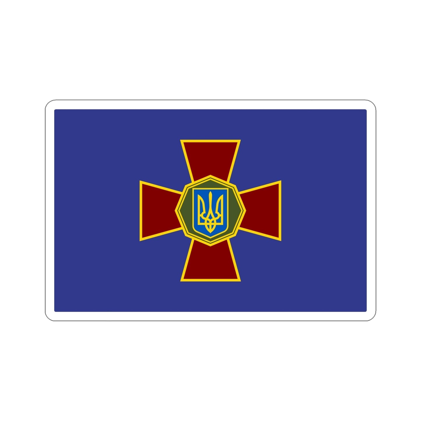 Flag of the National Guard of Ukraine STICKER Vinyl Die-Cut Decal-5 Inch-The Sticker Space