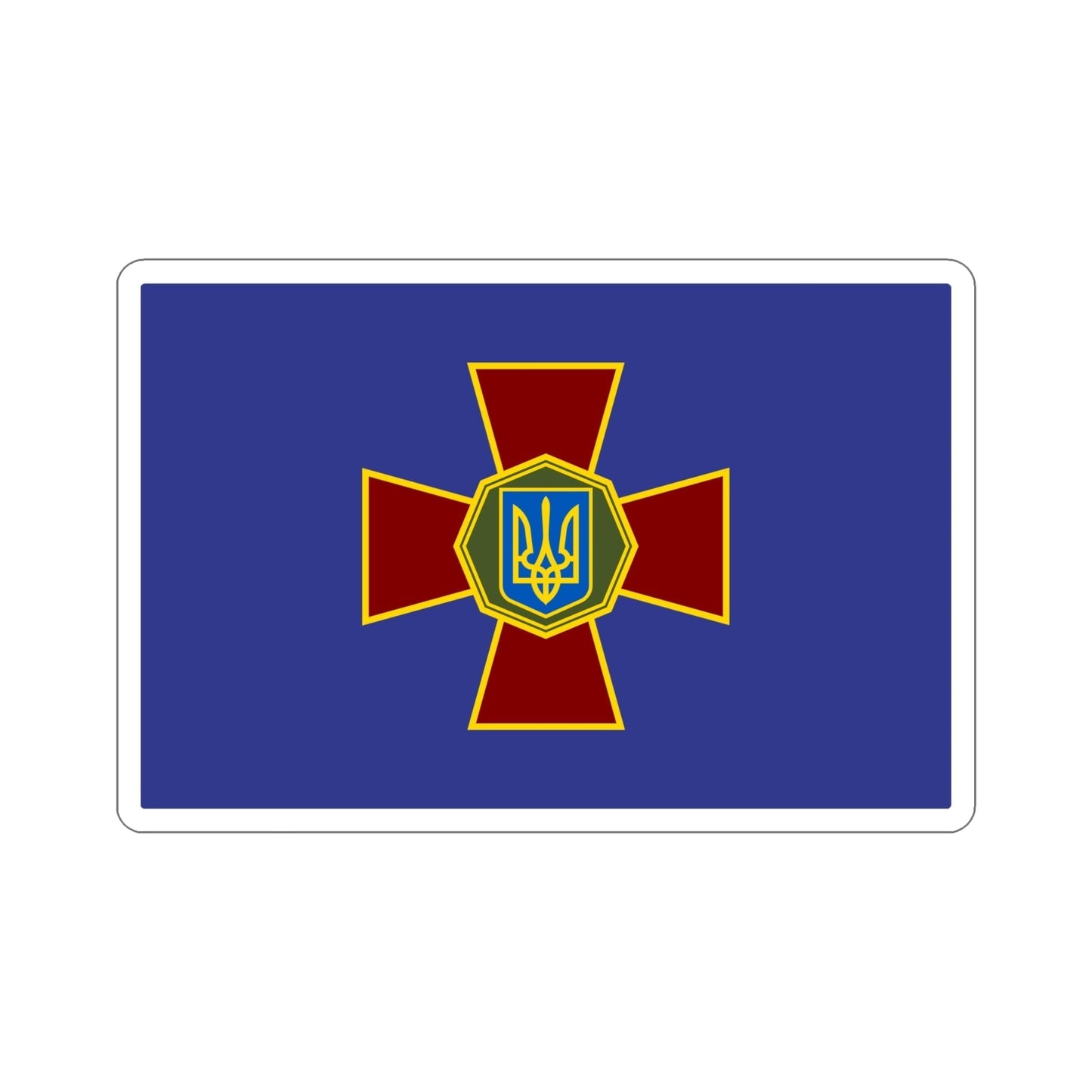 Flag of the National Guard of Ukraine STICKER Vinyl Die-Cut Decal-6 Inch-The Sticker Space