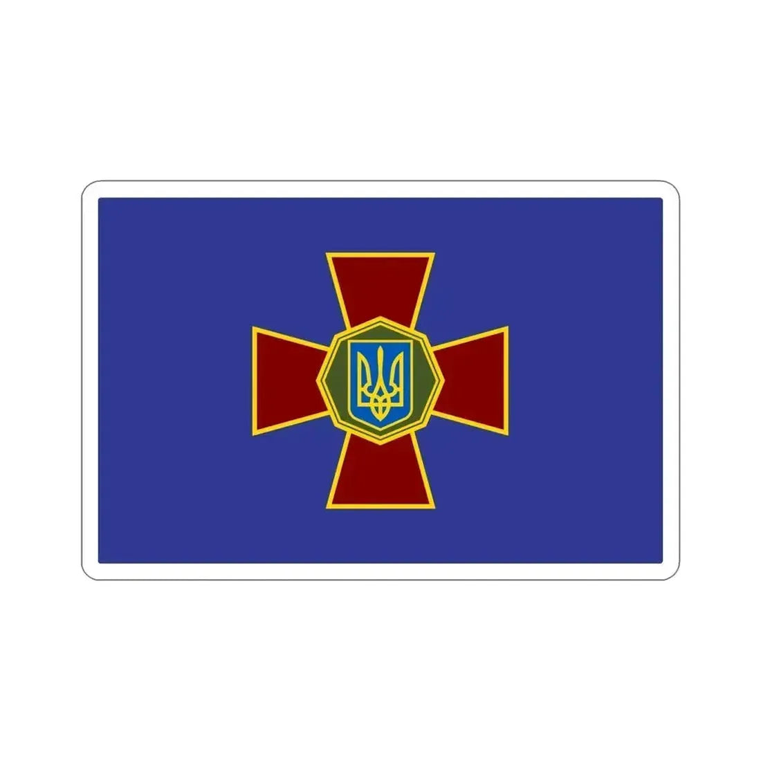 Flag of the National Guard of Ukraine STICKER Vinyl Die-Cut Decal 6 Inch - The Sticker Space