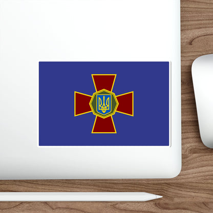 Flag of the National Guard of Ukraine STICKER Vinyl Die-Cut Decal-The Sticker Space