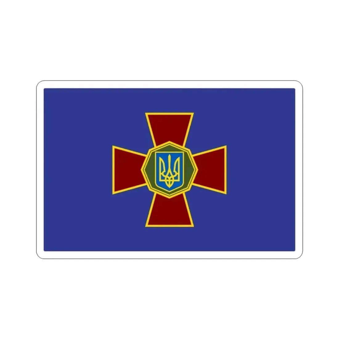 Flag of the National Guard of Ukraine STICKER Vinyl Die-Cut Decal - The Sticker Space