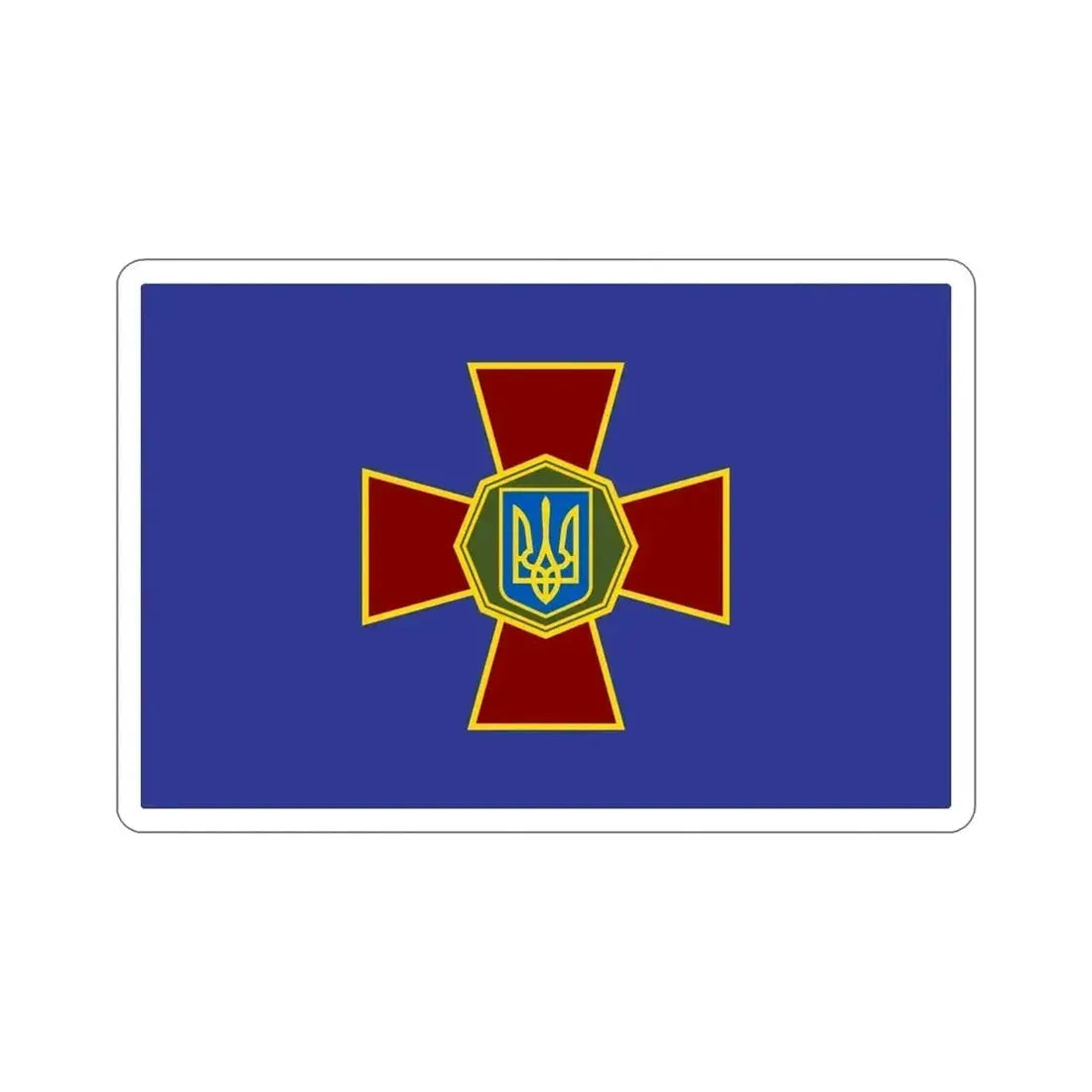Flag of the National Guard of Ukraine STICKER Vinyl Die-Cut Decal - The Sticker Space