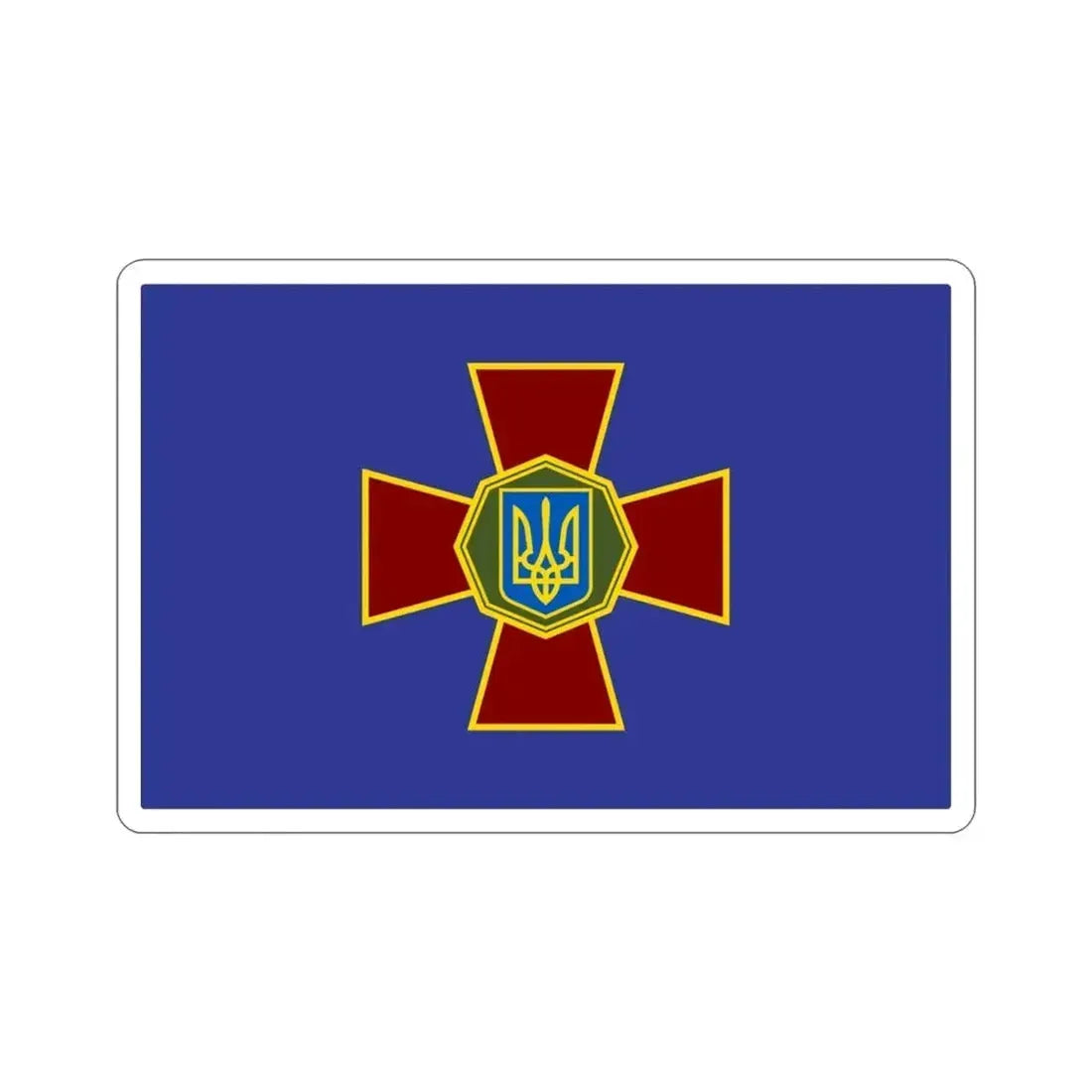 Flag of the National Guard of Ukraine STICKER Vinyl Die-Cut Decal - The Sticker Space