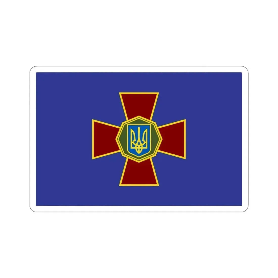 Flag of the National Guard of Ukraine STICKER Vinyl Die-Cut Decal - The Sticker Space