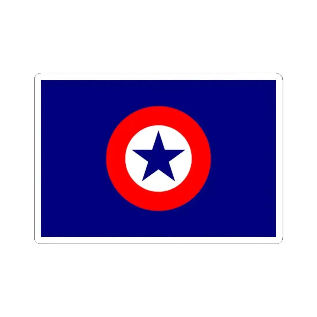 Flag of the National Party Chile 1966 (Chile) STICKER Vinyl Kiss-Cut Decal 2 Inch White - The Sticker Space