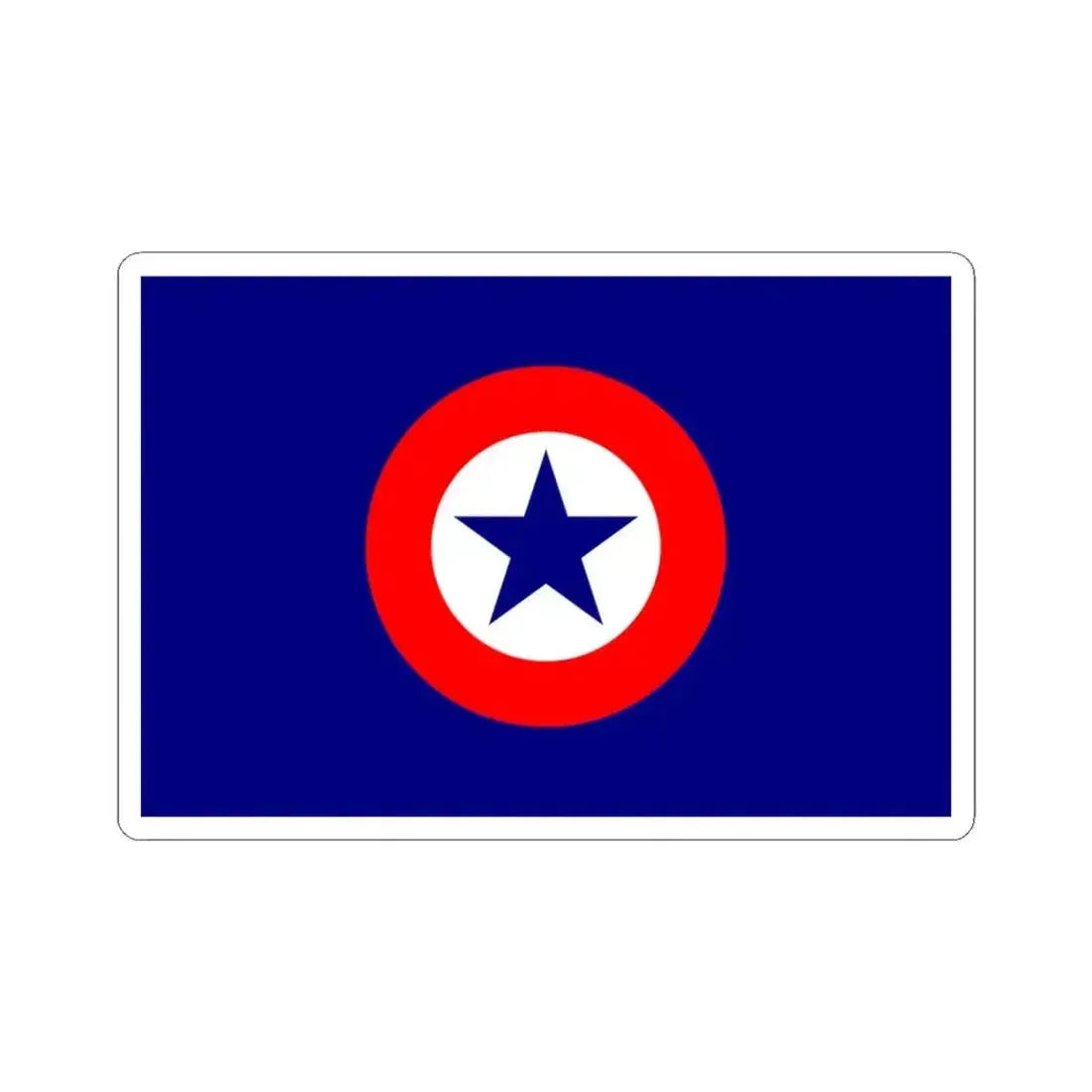 Flag of the National Party Chile 1966 (Chile) STICKER Vinyl Kiss-Cut Decal 3 Inch White - The Sticker Space