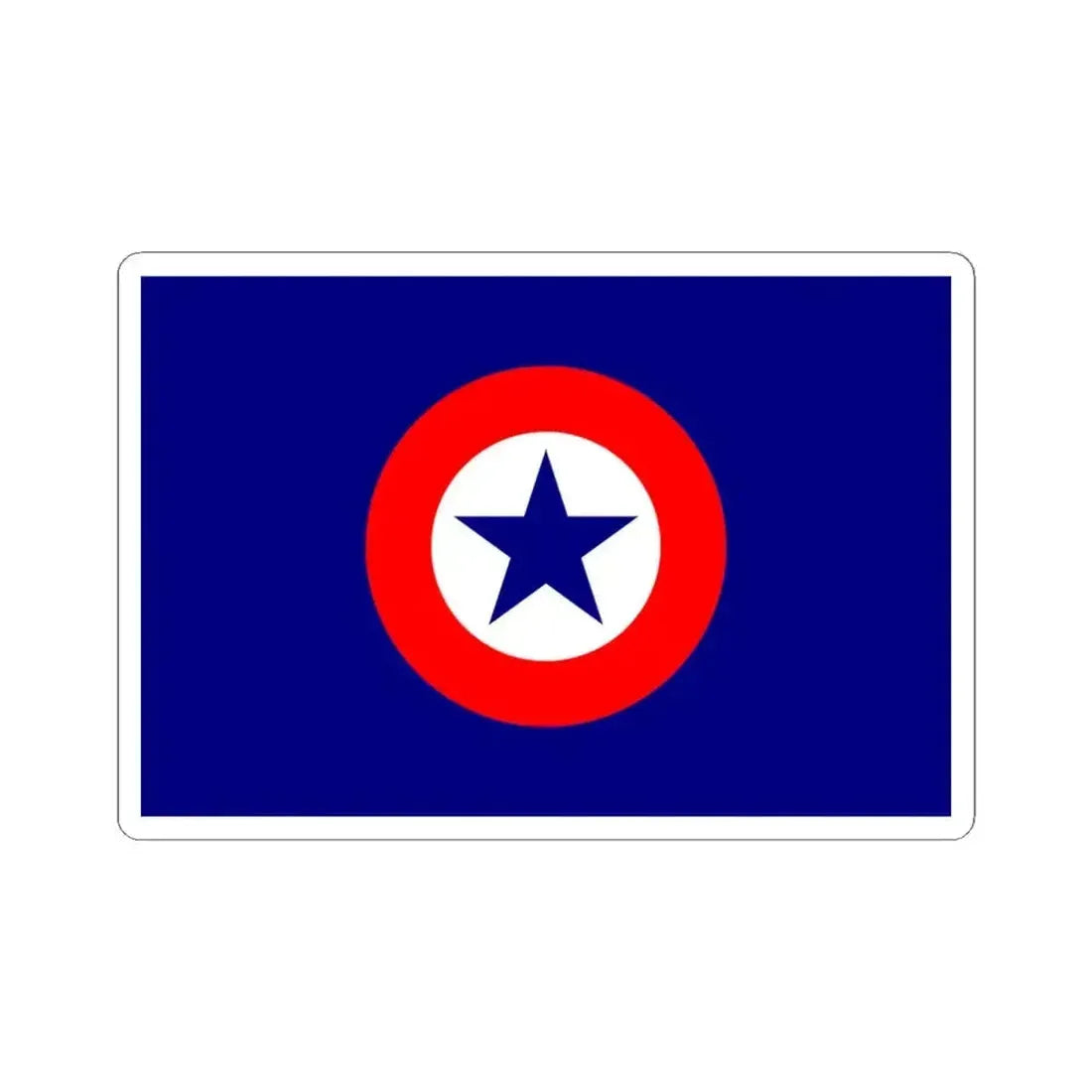 Flag of the National Party Chile 1966 (Chile) STICKER Vinyl Kiss-Cut Decal 4 Inch White - The Sticker Space