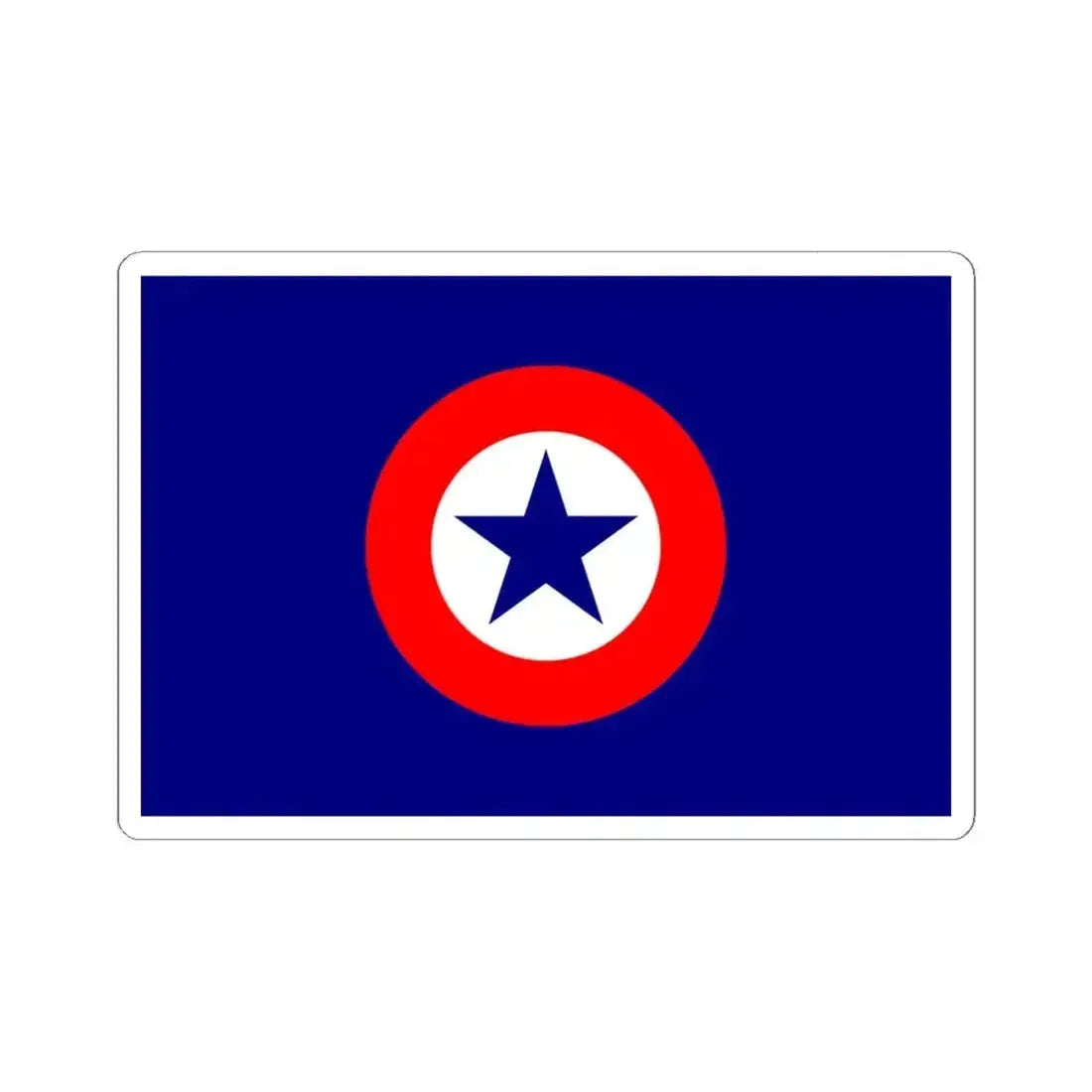 Flag of the National Party Chile 1966 (Chile) STICKER Vinyl Kiss-Cut Decal 6 Inch White - The Sticker Space