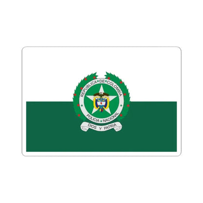 Flag of the National Police of Colombia (Colombia) STICKER Vinyl Kiss-Cut Decal 2 Inch White - The Sticker Space