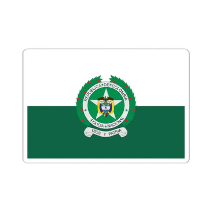Flag of the National Police of Colombia (Colombia) STICKER Vinyl Kiss-Cut Decal 6 Inch White - The Sticker Space