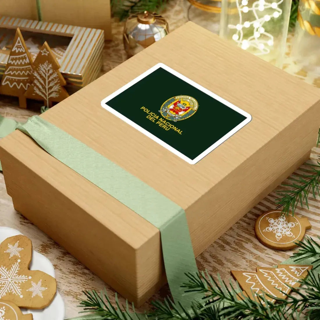 Flag of the National Police of Peru (Peru) STICKER Vinyl Kiss-Cut Decal - The Sticker Space