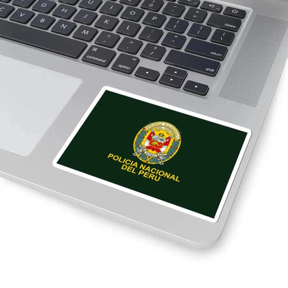 Flag of the National Police of Peru (Peru) STICKER Vinyl Kiss-Cut Decal - The Sticker Space