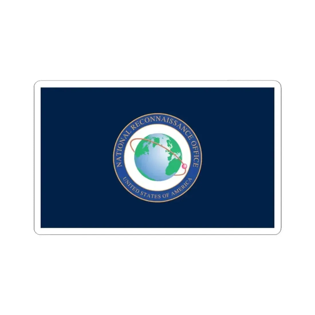 Flag of the National Reconnaissance Office (United States) STICKER Vinyl Kiss-Cut Decal 2 Inch White - The Sticker Space