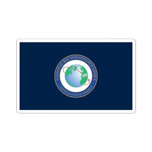 Flag of the National Reconnaissance Office (United States) STICKER Vinyl Kiss-Cut Decal 2 Inch White - The Sticker Space