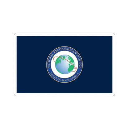 Flag of the National Reconnaissance Office (United States) STICKER Vinyl Kiss-Cut Decal 4 Inch White - The Sticker Space
