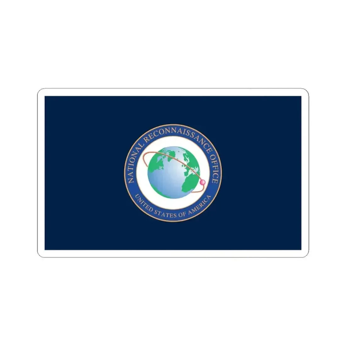 Flag of the National Reconnaissance Office (United States) STICKER Vinyl Kiss-Cut Decal 6 Inch White - The Sticker Space