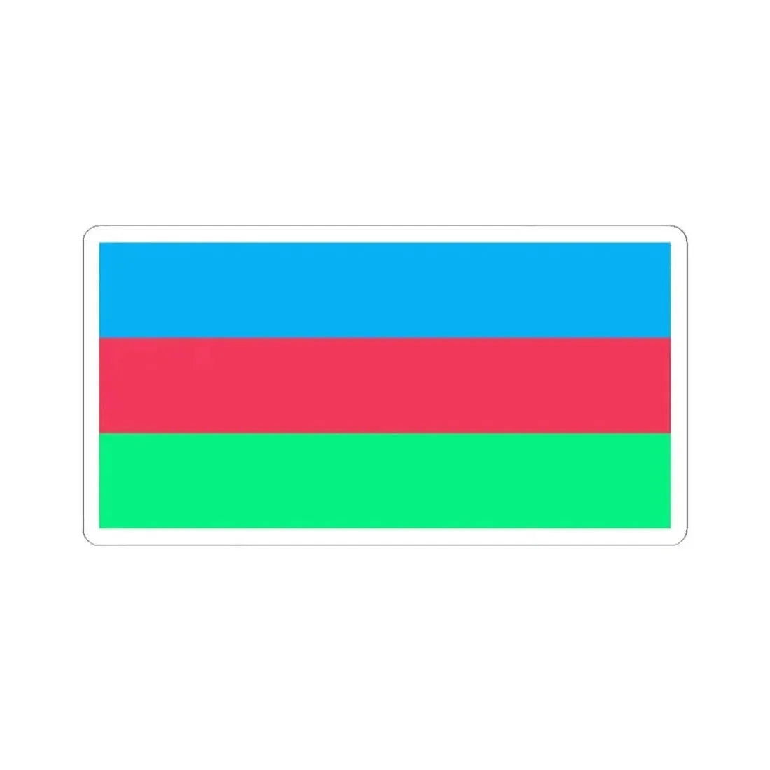 Flag of the National Salvation Movement (Colombia) STICKER Vinyl Kiss-Cut Decal 2 Inch White - The Sticker Space