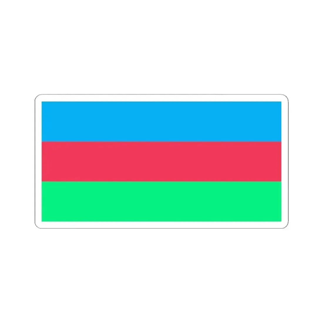 Flag of the National Salvation Movement (Colombia) STICKER Vinyl Kiss-Cut Decal 4 Inch White - The Sticker Space