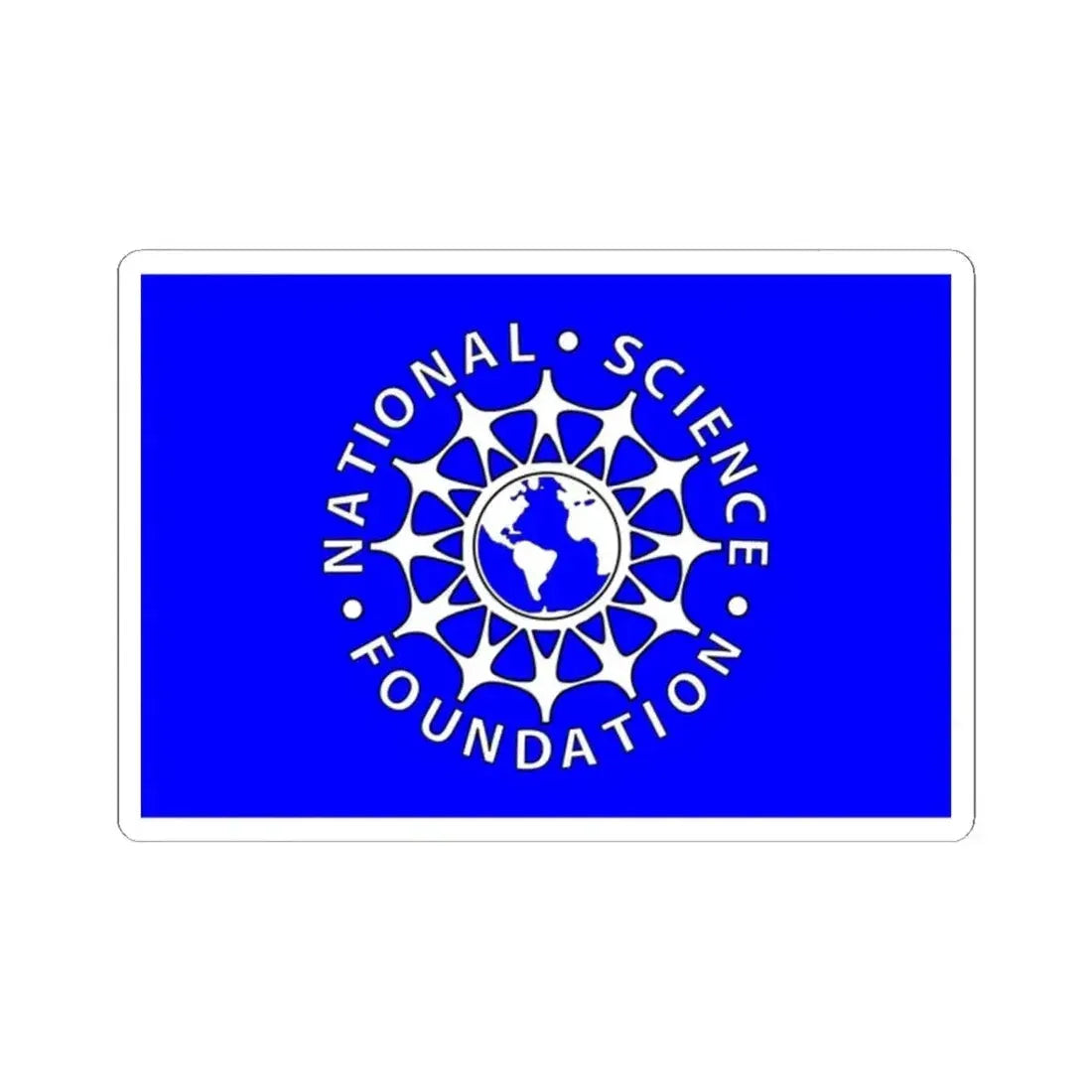 Flag of the National Science Foundation (United States) STICKER Vinyl Kiss-Cut Decal 2 Inch White - The Sticker Space