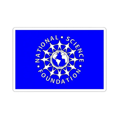 Flag of the National Science Foundation (United States) STICKER Vinyl Kiss-Cut Decal 3 Inch White - The Sticker Space