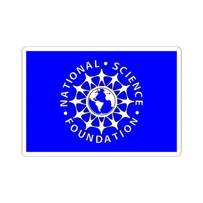 Flag of the National Science Foundation (United States) STICKER Vinyl Kiss-Cut Decal 4 Inch White - The Sticker Space