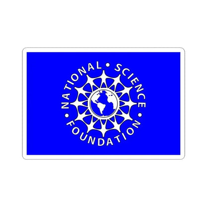 Flag of the National Science Foundation (United States) STICKER Vinyl Kiss-Cut Decal 6 Inch White - The Sticker Space