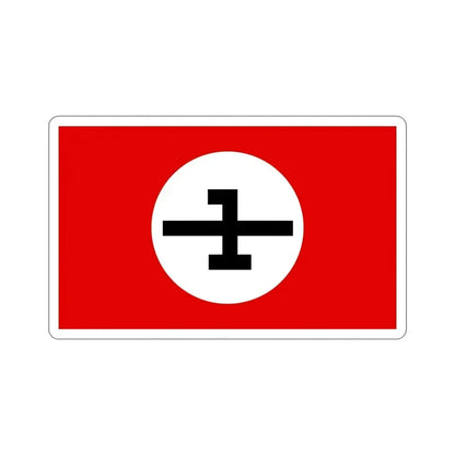 Flag of the National Socialist Workers Party of Iran SUMKA (Iran) STICKER Vinyl Die-Cut Decal 4 Inch - The Sticker Space