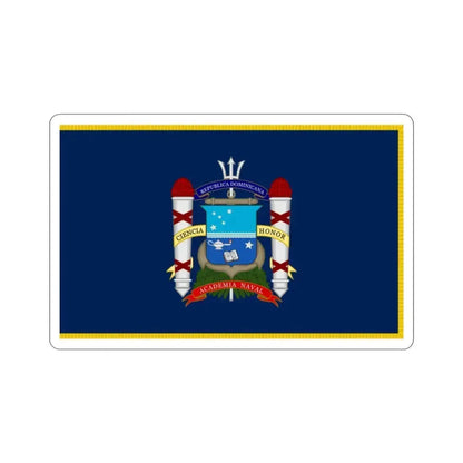 Flag of the Naval Academy Dominican Republic STICKER Vinyl Die-Cut Decal 2 Inch - The Sticker Space