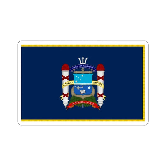 Flag of the Naval Academy Dominican Republic STICKER Vinyl Die-Cut Decal 3 Inch - The Sticker Space