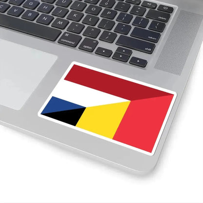 Flag of the Netherlands and Belgium (Belgium) STICKER Vinyl Kiss-Cut Decal - The Sticker Space