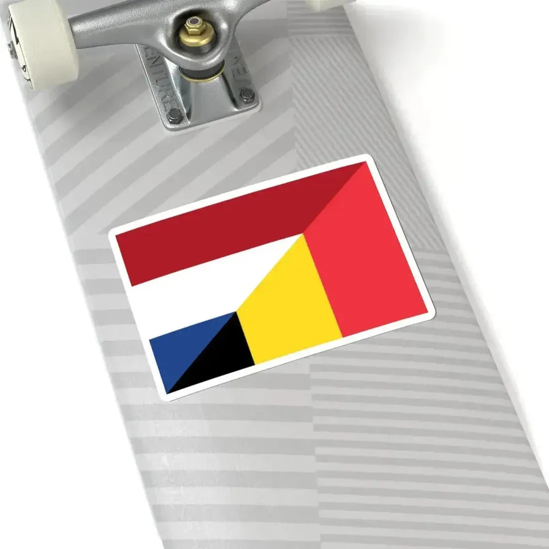 Flag of the Netherlands and Belgium (Belgium) STICKER Vinyl Kiss-Cut Decal - The Sticker Space