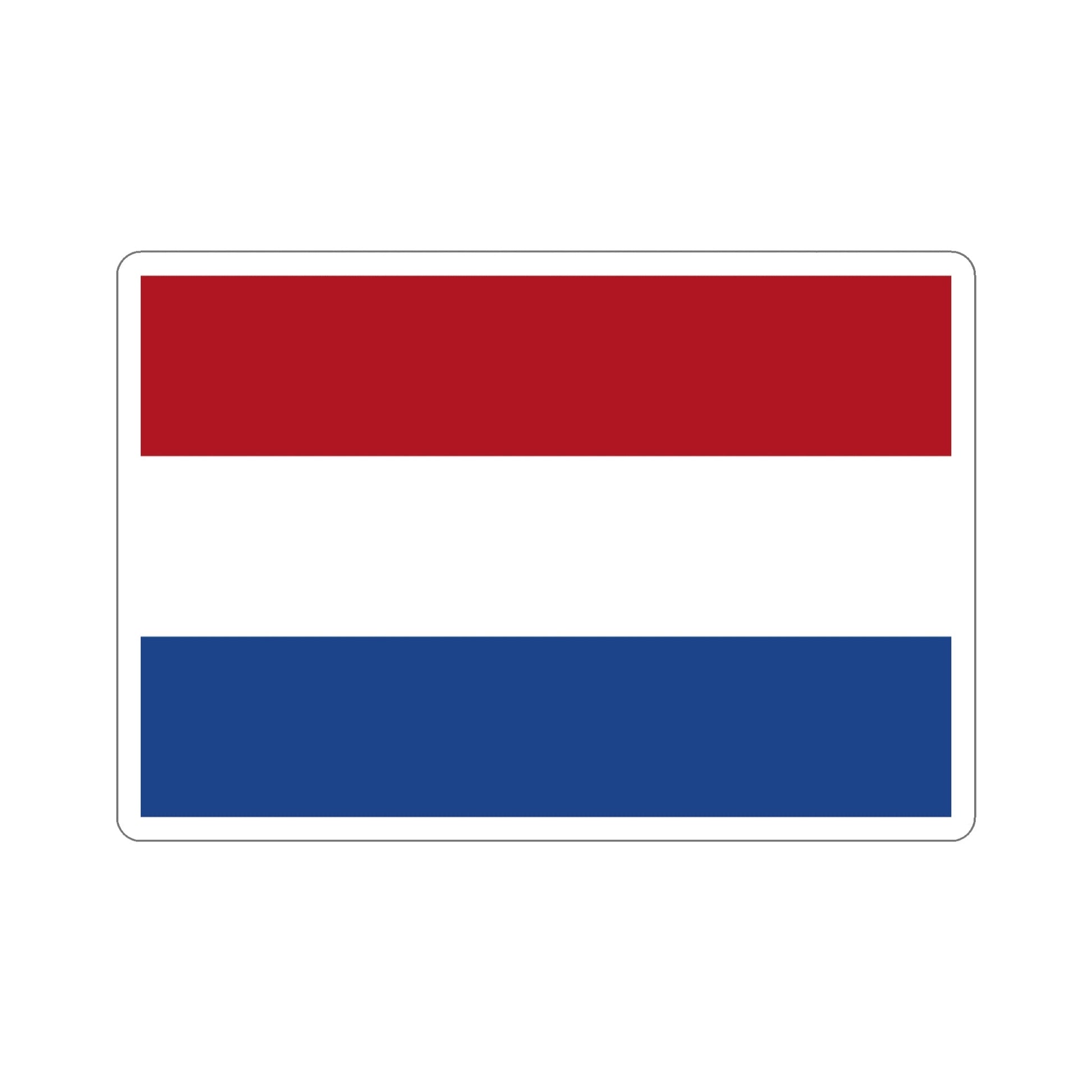 Flag of the Netherlands STICKER Vinyl Die-Cut Decal-4 Inch-The Sticker Space