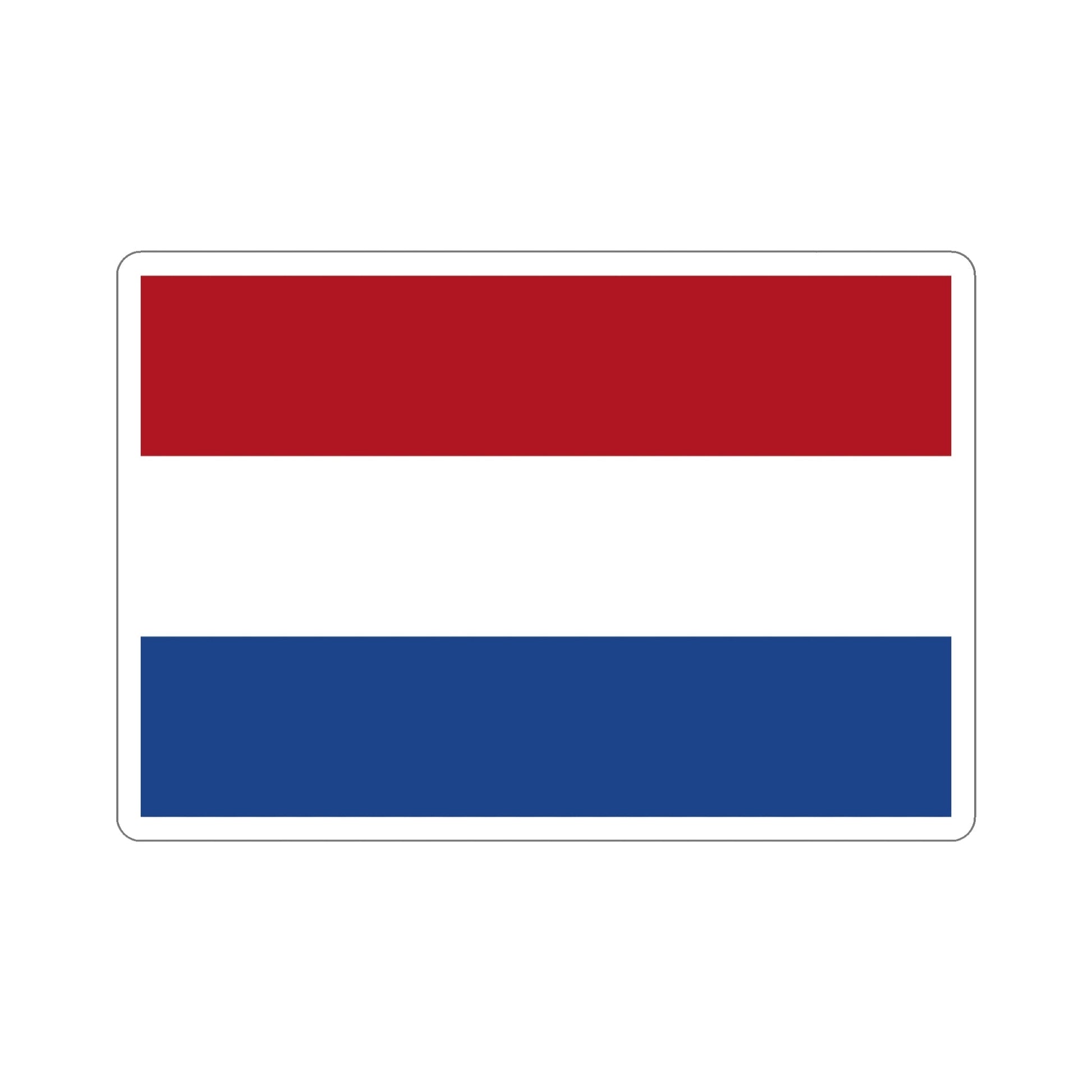 Flag of the Netherlands STICKER Vinyl Die-Cut Decal-5 Inch-The Sticker Space