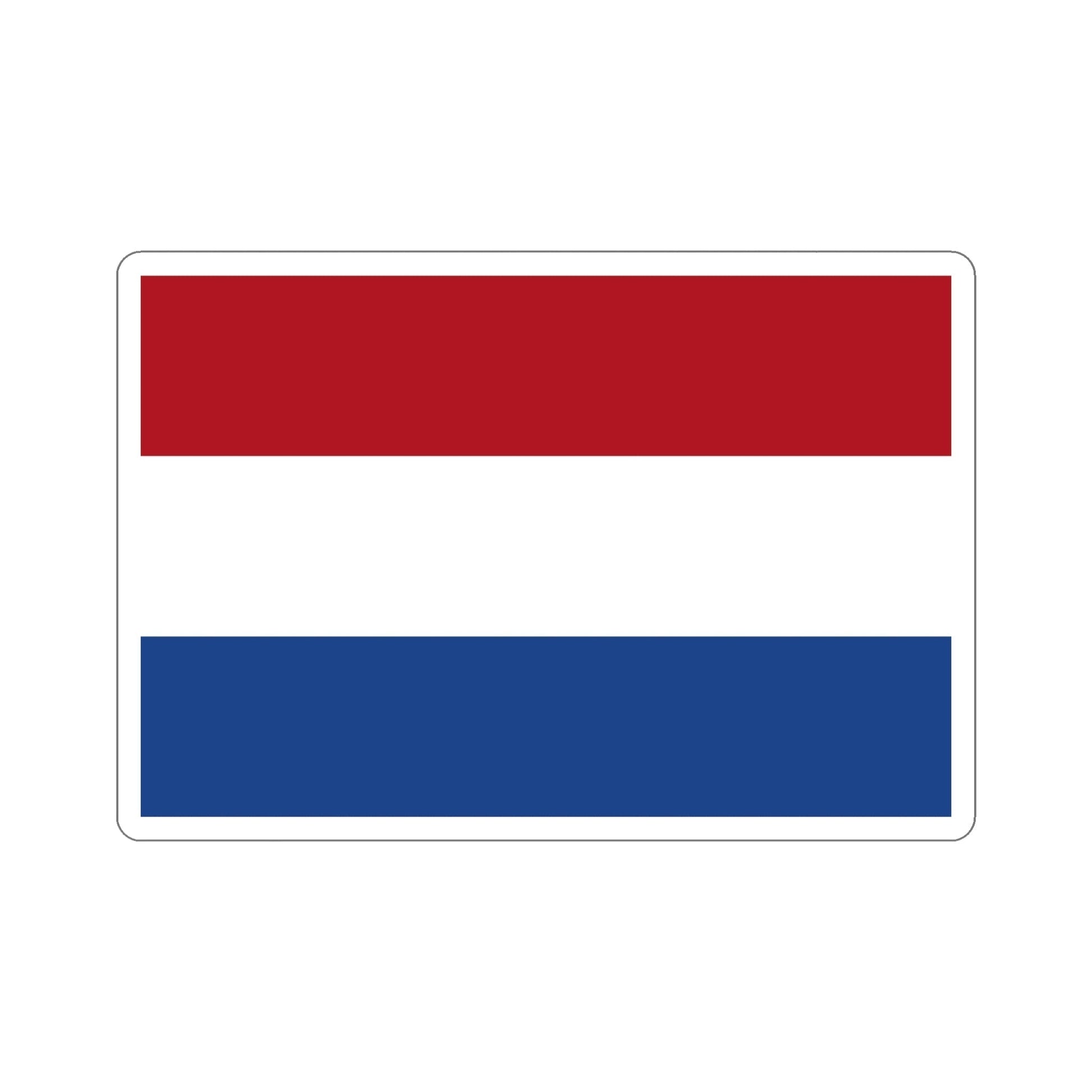 Flag of the Netherlands STICKER Vinyl Die-Cut Decal-6 Inch-The Sticker Space