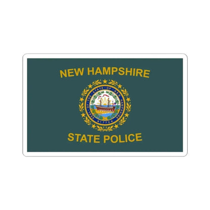 Flag of the New Hampshire State Police (United States) STICKER Vinyl Kiss-Cut Decal 2 Inch White - The Sticker Space