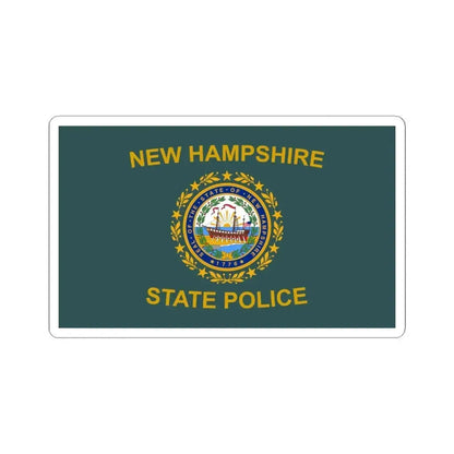 Flag of the New Hampshire State Police (United States) STICKER Vinyl Kiss-Cut Decal 6 Inch White - The Sticker Space