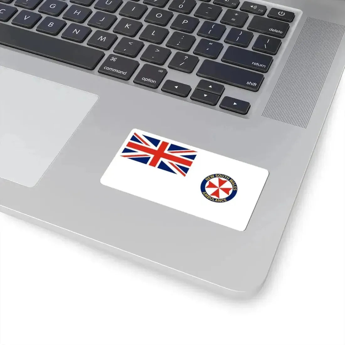 Flag of the New South Wales Ambulance Service (Australia) STICKER Vinyl Kiss-Cut Decal - The Sticker Space