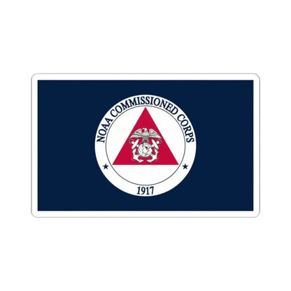 Flag of the NOAA Commissioned Officer Corps (United States) STICKER Vinyl Kiss-Cut Decal 2 Inch White - The Sticker Space