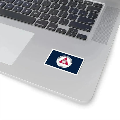 Flag of the NOAA Commissioned Officer Corps (United States) STICKER Vinyl Kiss-Cut Decal - The Sticker Space