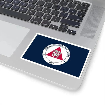 Flag of the NOAA Commissioned Officer Corps (United States) STICKER Vinyl Kiss-Cut Decal - The Sticker Space