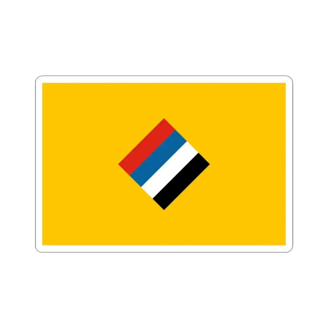 Flag of the Northeast Supreme Administrative Council fictional (China) STICKER Vinyl Kiss-Cut Decal 3 Inch White - The Sticker Space