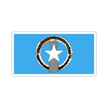 Flag of the Northern Mariana Islands 1976-1989 (United States) STICKER Vinyl Kiss-Cut Decal 6 Inch White - The Sticker Space