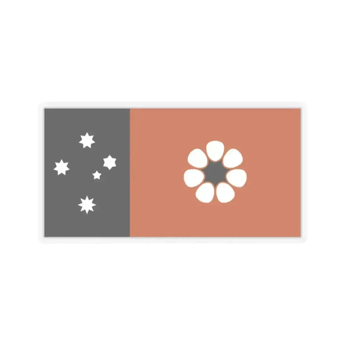 Flag of the Northern Territory Australia - STICKER Vinyl Kiss-Cut Decal 2 Inch Transparent - The Sticker Space