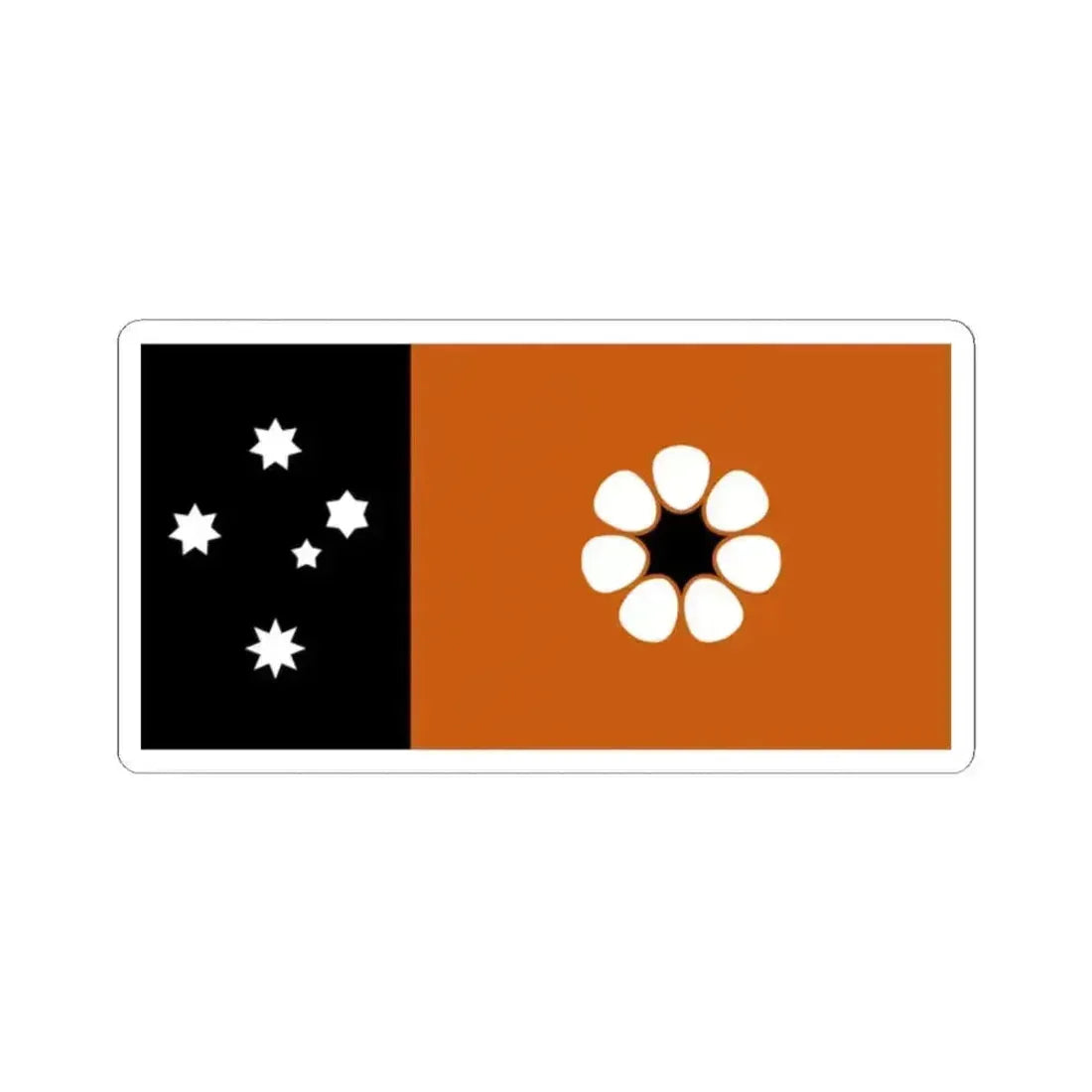 Flag of the Northern Territory (Australia) STICKER Vinyl Kiss-Cut Decal 2 Inch White - The Sticker Space