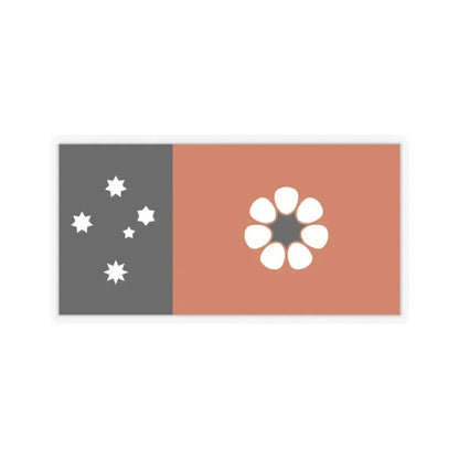 Flag of the Northern Territory Australia - STICKER Vinyl Kiss-Cut Decal 3 Inch Transparent - The Sticker Space