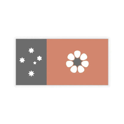 Flag of the Northern Territory Australia - STICKER Vinyl Kiss-Cut Decal 3 Inch Transparent - The Sticker Space