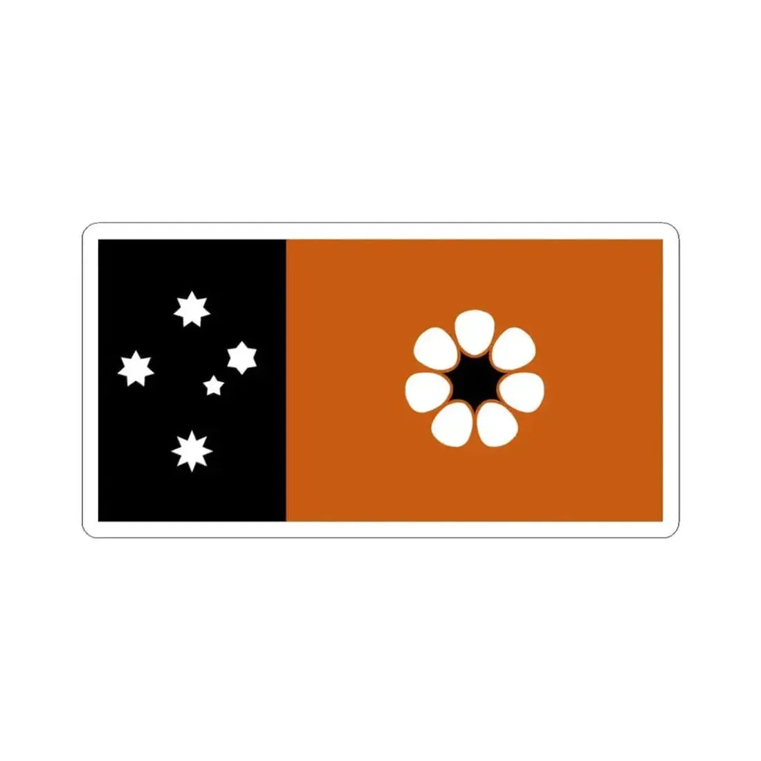 Flag of the Northern Territory (Australia) STICKER Vinyl Kiss-Cut Decal 3 Inch White - The Sticker Space